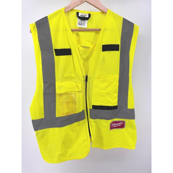 Milwaukee Other - Milwaukee ANSI‎ Class 2 Safety Vest Yellow Reflective Mens S/M 48-73-5021
